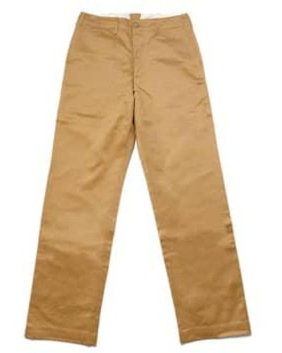 Buzz Rickson's 1945 Model Early Military Chino Camel 32w - Natural