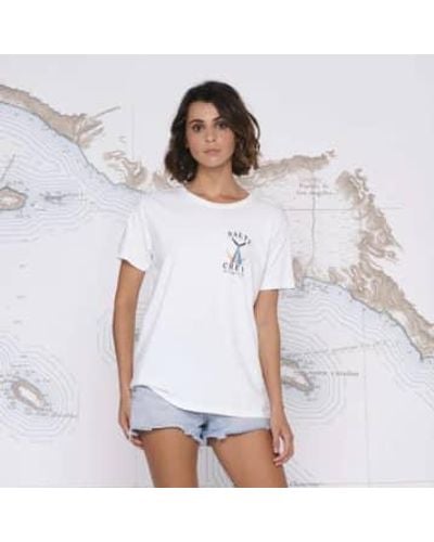 Salty Crew Camiseta gran tamaño femme - Blanco