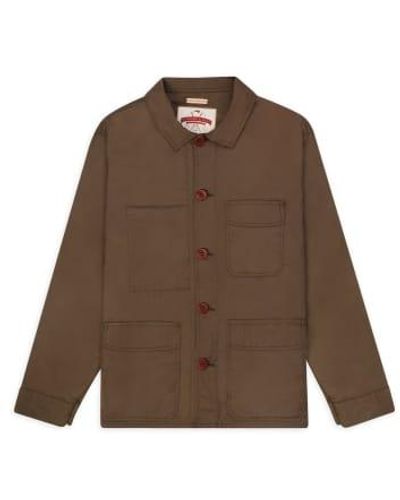 Burrows and Hare Albion Jacket- Khaki S - Brown