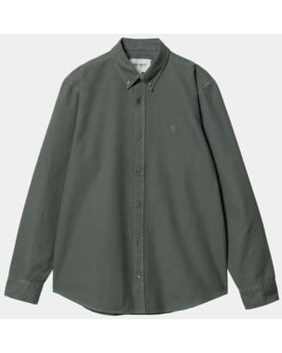 Carhartt Shirt Copy Bolton Jura Garment Dyed - Green