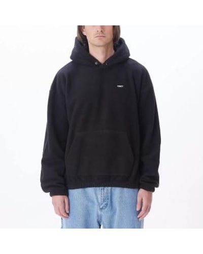 Obey Bold Polar Fleece Hood - Black