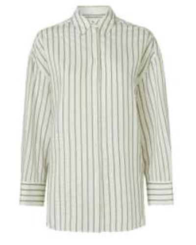 Samsøe & Samsøe Marika Solitary Striped Shirt Xs - White