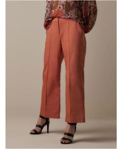 Summum Pantalon à jambes larges abricot - Marron