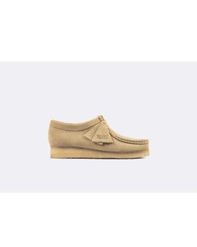 Clarks Originale wmns wallabee ahorn wildleder - Weiß