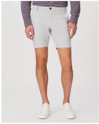 PAIGE Rickson Trouser Shorts In Shadow M205374 B419 - Blu