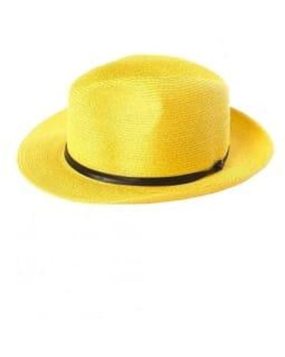 Travaux En Cours Havana Fedora Hat In Sunflower 58 - Yellow