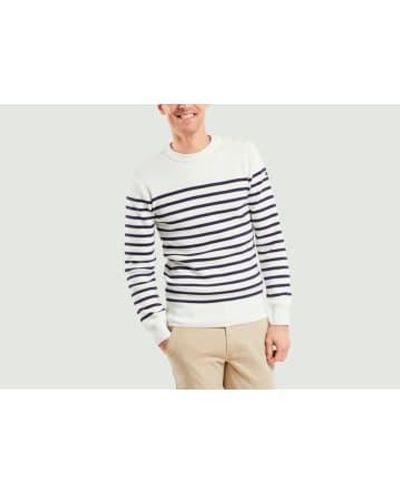 Armor Lux Pullover Marin Groix - Blanc