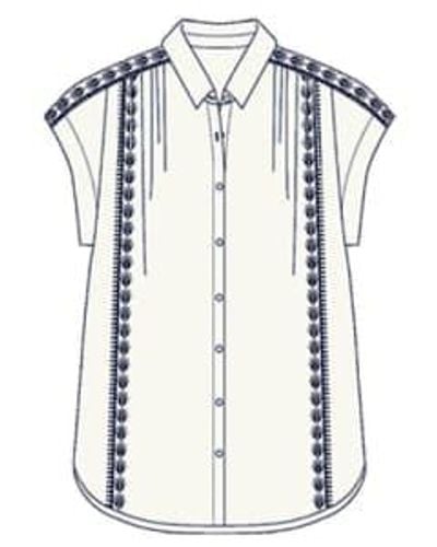 Nooki Design Polly Blouse / S 100% Cotton - White