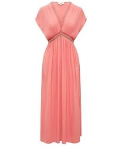 Nooki Design Salsa Peach Maxi Beach Dress M - Pink