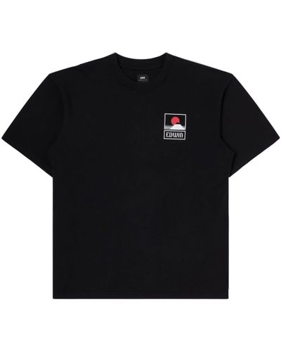 Edwin T-shirt à manches courtes mt fuji - Noir