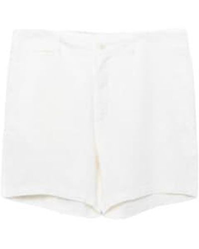La Paz Maciel Off Linen Shorts - Bianco