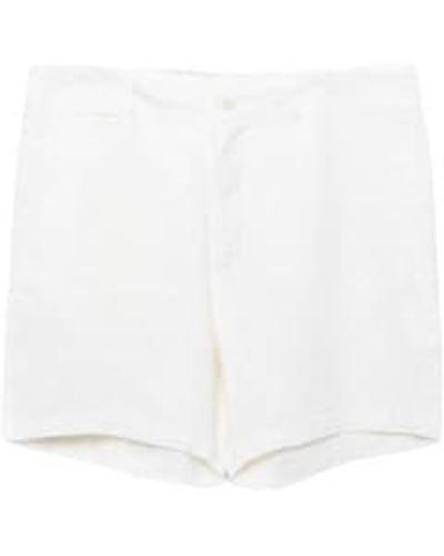 La Paz Maciel Off Linen Shorts - Bianco