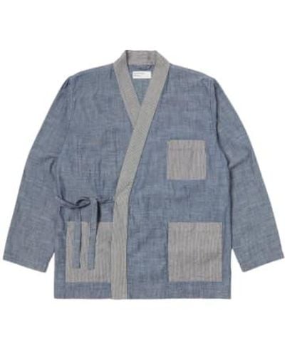 Universal Works Patched Kyoto Work Jacket - Blue