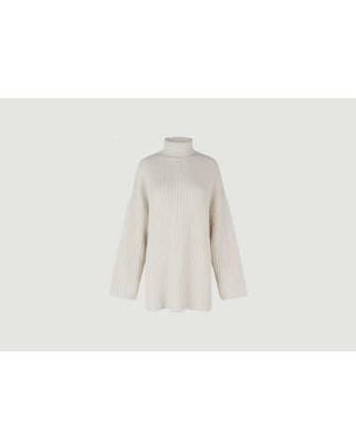 Samsøe & Samsøe Keiko Turtleneck Sweater 11250 - Bianco