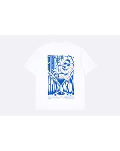 Edwin Stay Hydrated Tee S / Blanco - Blue