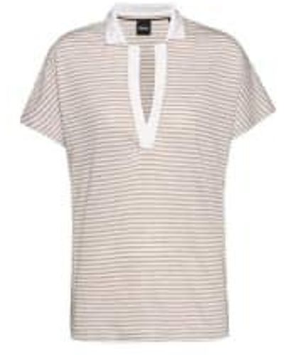 BOSS Enelina striped n cou top col: / blanc, taille: s