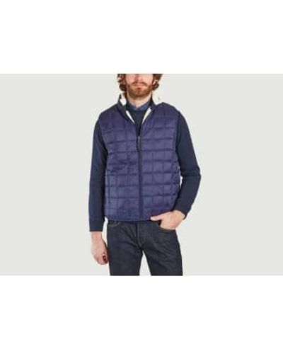 Taion Sleeveless Reversible Fleece Jacket S - Blue