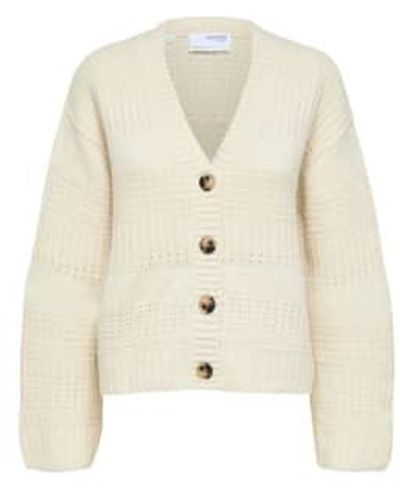 SELECTED Fry Cardigan M - White