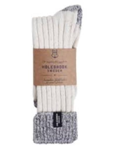 Holebrook Brommo Winter Walking Socks Cream / 36/40 White/grey