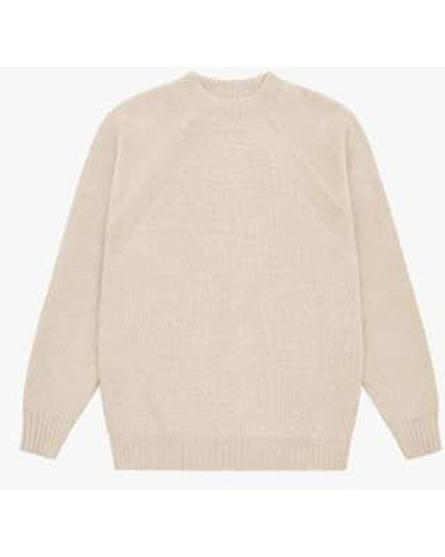 Diarte Oatmeal Jasper Extrafine Merino Sweater Size Xl - White