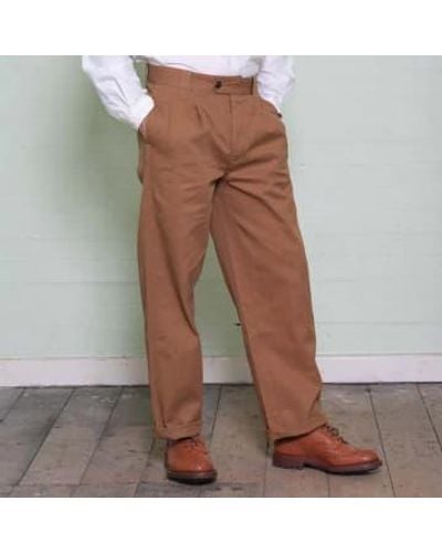 Yarmouth Oilskins The Work Trouser Khaki / 30 One Length - Brown
