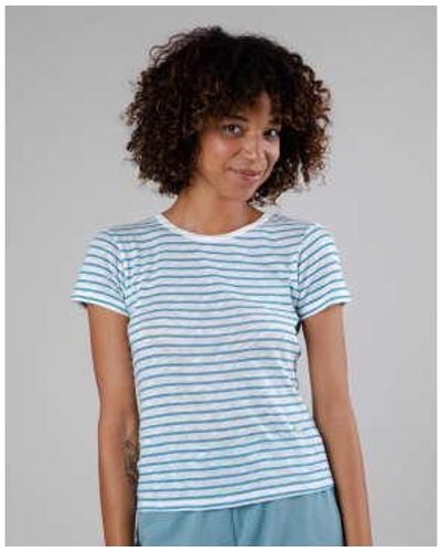 Brava Fabrics Striped T Shirt Xs - Blue