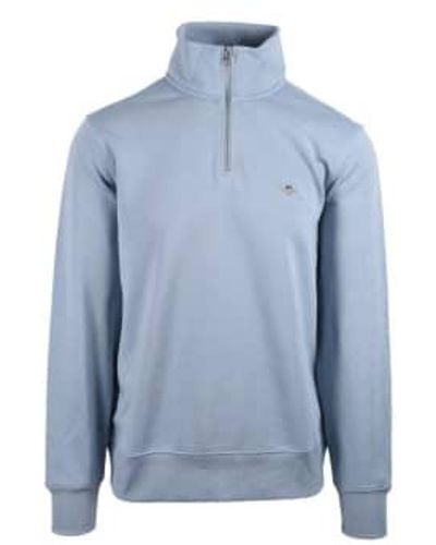 GANT Shield Half-zip Sweatshirt - Blue