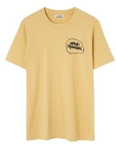 Loreak Hummus Cavern T-shirt S - Yellow