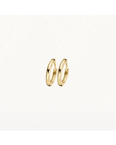 Blush Lingerie 14k Yellow Clicker 10mm Hoop Earrings - Metallic