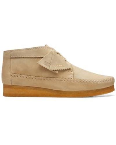 Clarks Weaver Boot Maple Suede Uk 10 - Natural