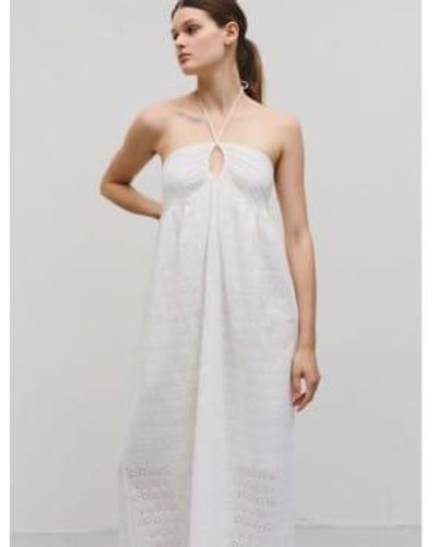 Idano Viviano Embroidered Dress T0 - White