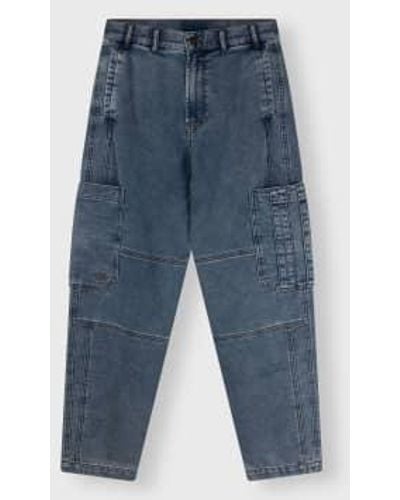 10Days Soft Workwear Pants Xsmall - Blue
