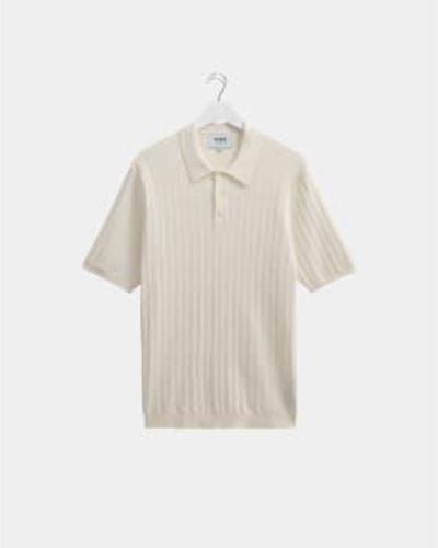 Wax London Naples Polo-shirt Ecru S - White