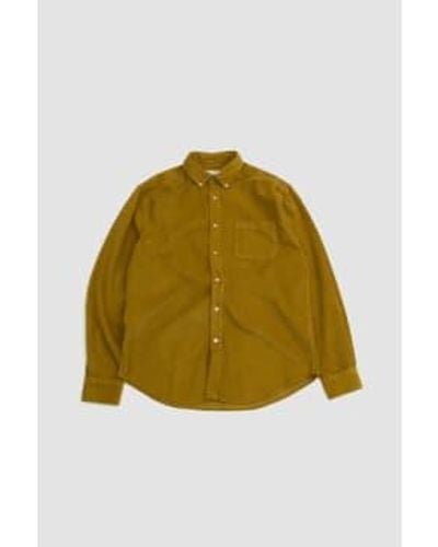 Portuguese Flannel Lobo Shirt Prairie S - Yellow