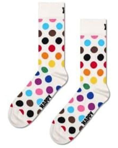 Happy Socks Pri Dot Socks P000552 - Blanco