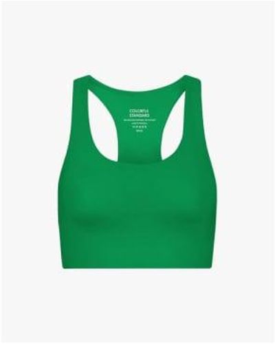 COLORFUL STANDARD Active Cropped Bra Kelly - Verde