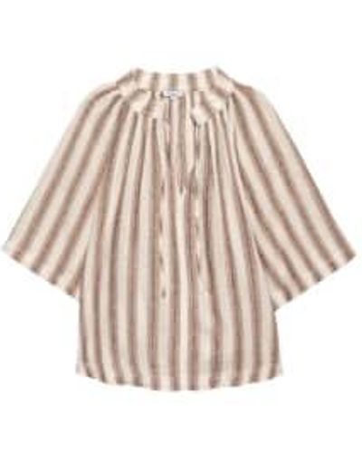 Rails Eveline Blouse Camino Stripe Xs - Natural