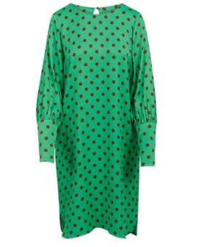 COSTER COPENHAGEN Dot Print Dress 34 - Green