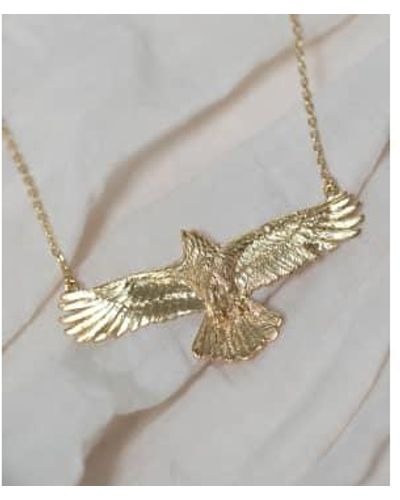 Zoe & Morgan Eagle Necklace One Size - Metallic