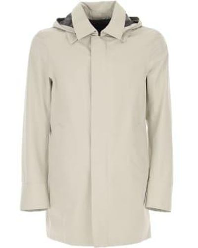 Herno Trench-manteau à capuche gris - Neutre