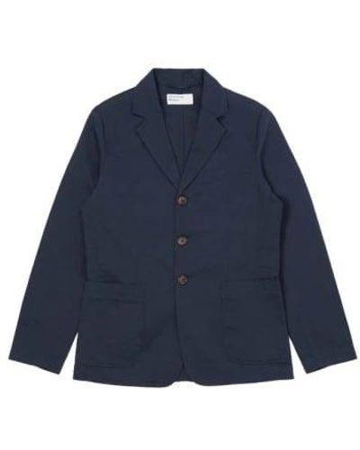 Universal Works Londoner jacke in der marine - Blau