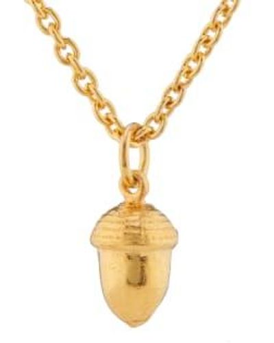 CollardManson Plated Acorn Necklace - Metallizzato
