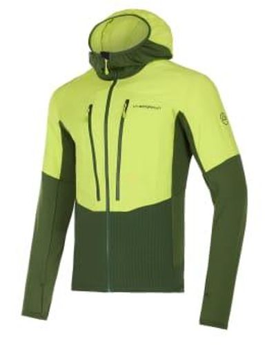 La Sportiva Camisa personal bosque/lima hombres capucha tecnológicos - Verde