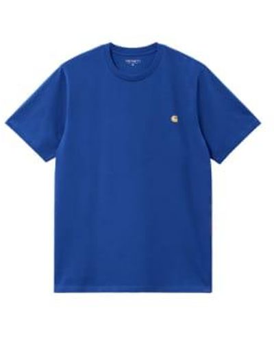 Carhartt Camiseta Ss Chase Acapulco/ M - Blue