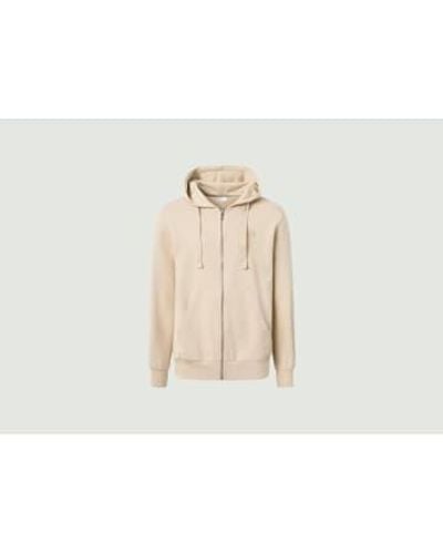 Knowledge Cotton Basic Hoodie L - Natural