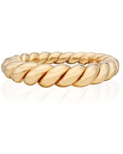 Anna Beck Tapered Twisted Ring - Metallic