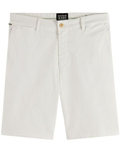 Scotch & Soda Stuart Garment Dye Chino Shorts - White