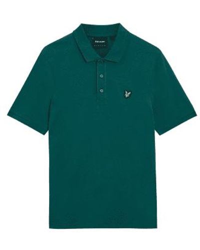 Lyle & Scott Lyle & scott plain polo shirt malachite - Verde
