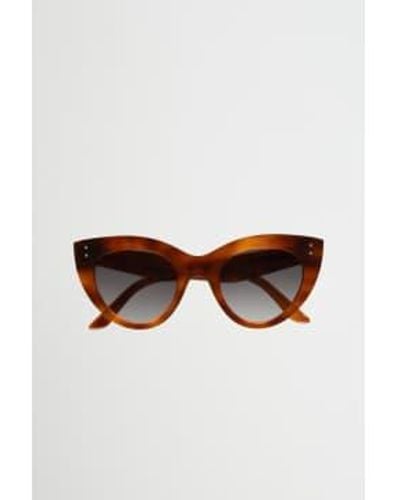 Monokel June Amber Grey Gradient Lens Sunglasses 1 - Marrone