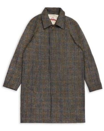 Burrows and Hare Gladstone Harris Tweed Overcoat - Gris